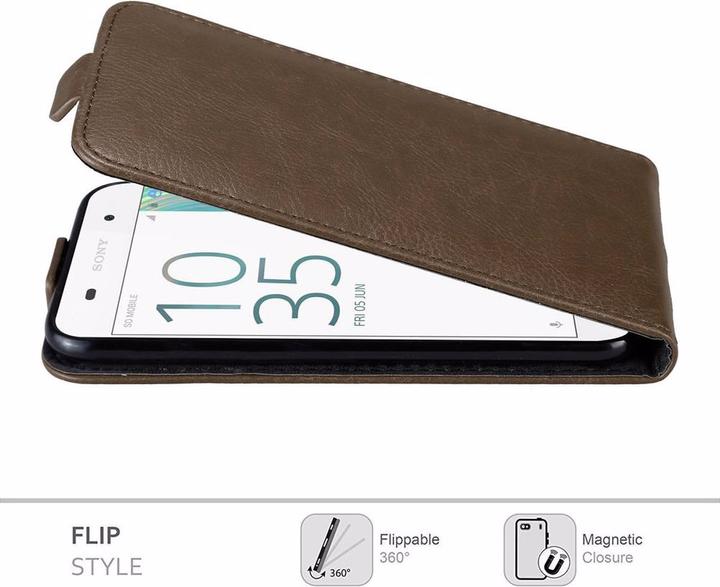 Immagine prodotto Cadorabo Flip come copertura invisibile (Sony Xperia E5)