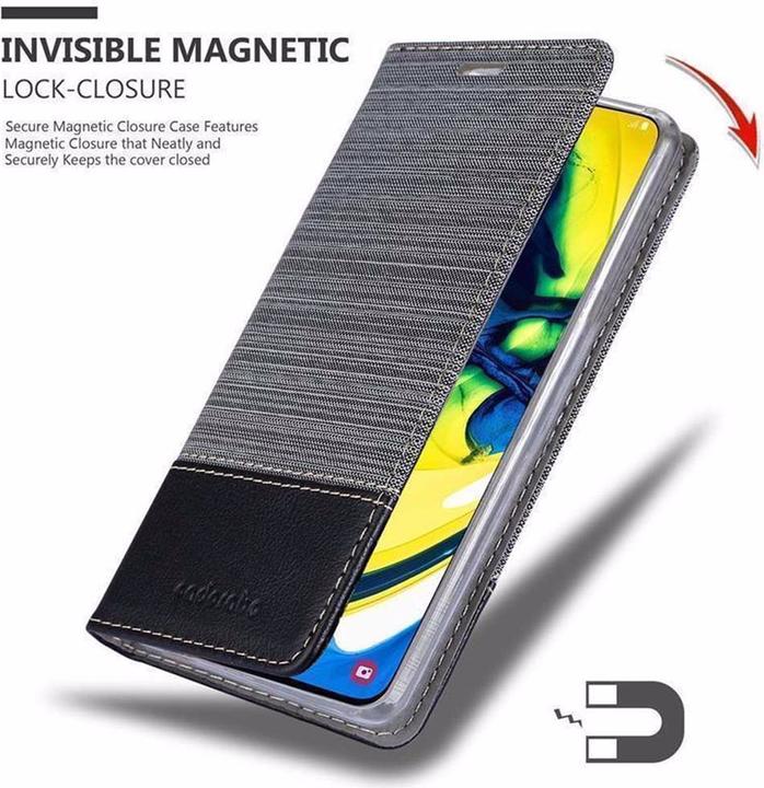 Produktbild Cadorabo Book Jeans Optik Cover (Samsung Galaxy A80)