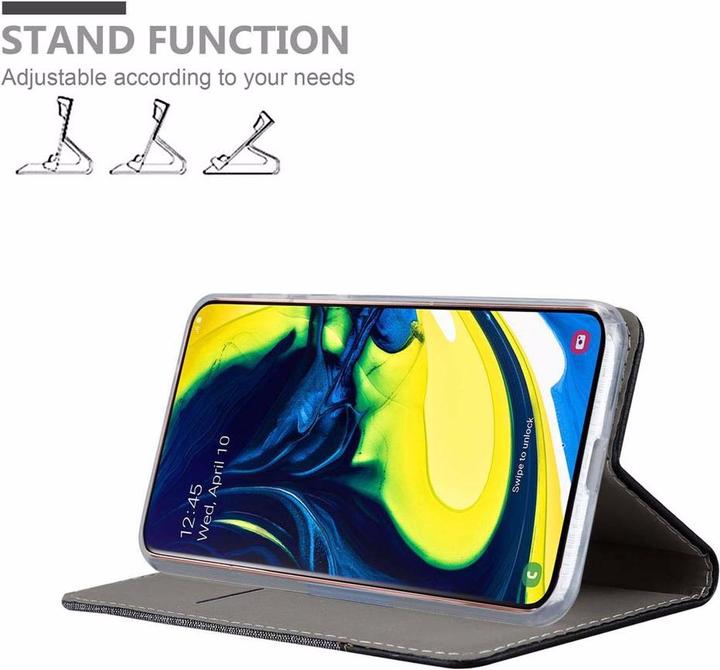 Produktbild Cadorabo Book Jeans Optik Cover (Samsung Galaxy A80)