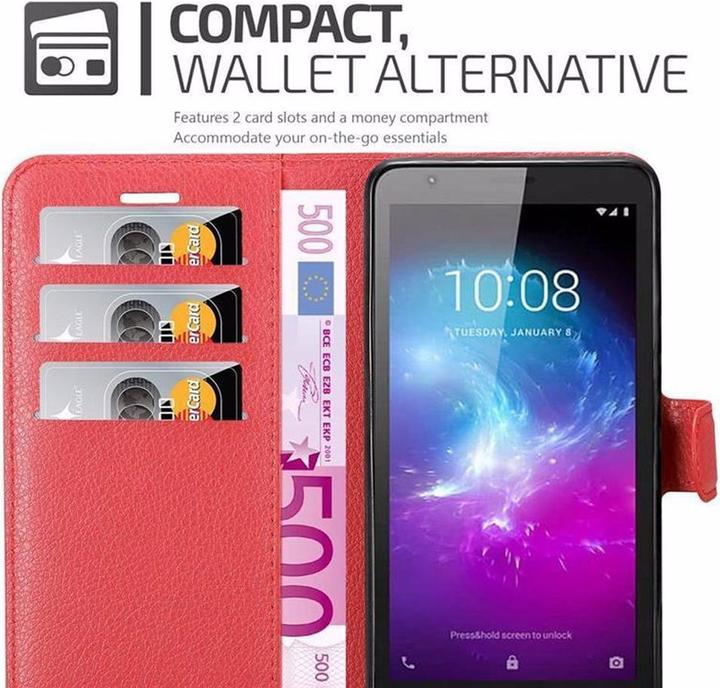 Actual product image Cadorabo Book with stand function cover (ZTE Blade A3)