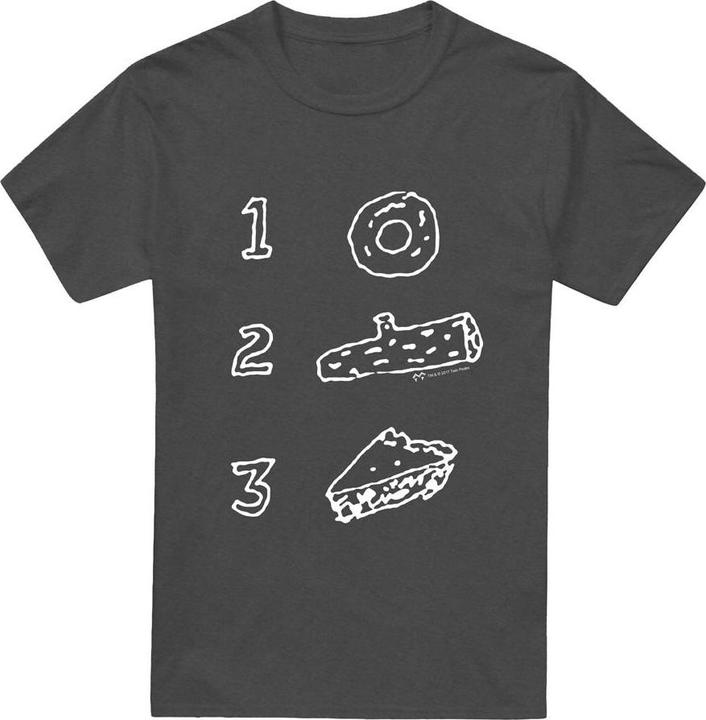 Actual product image Twin Peaks Unisex Adult Pie Log Donut T-Shirt (S)