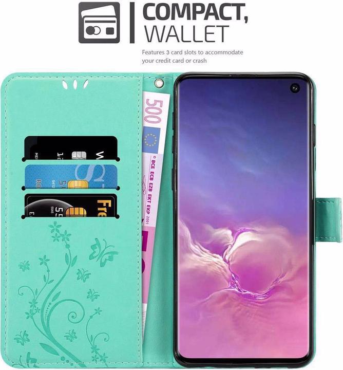Image du produit Cadorabo Couverture du livre de fleurs (Samsung Galaxy S10)