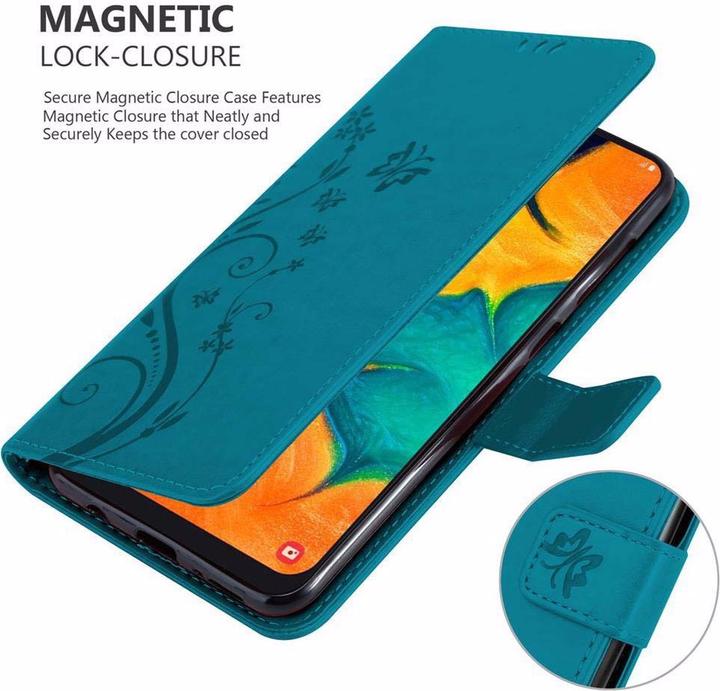 Actual product image Cadorabo Flower Book Cover (Samsung Galaxy A20, Samsung Galaxy A30)