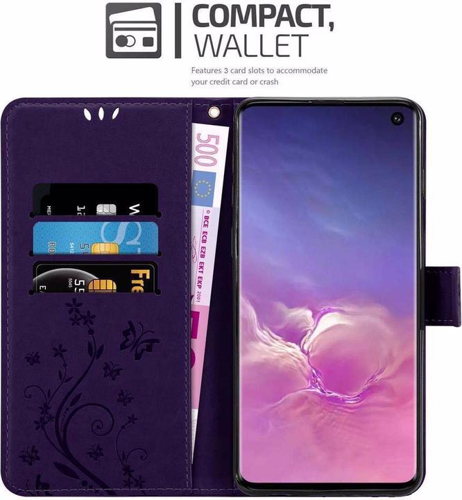 Actual product image Cadorabo Flower Book Cover (Samsung Galaxy S10)