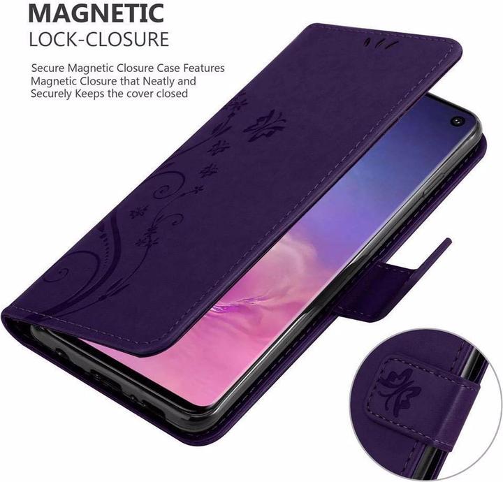 Actual product image Cadorabo Flower Book Cover (Samsung Galaxy S10)