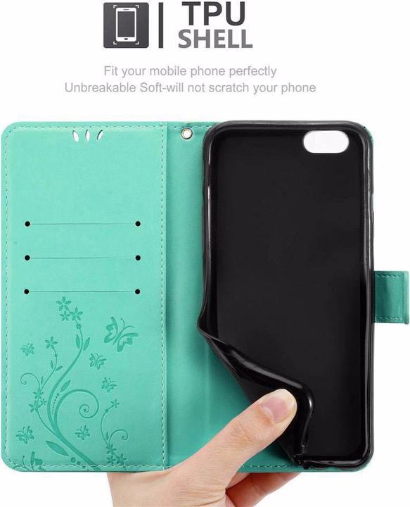 Image du produit Cadorabo Couverture du livre de fleurs (Apple iPhone 6 Plus)
