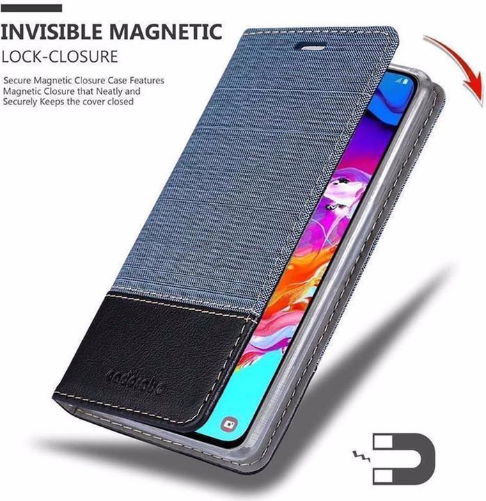 Produktbild Cadorabo Book Jeans Optik Cover (Samsung Galaxy A70)