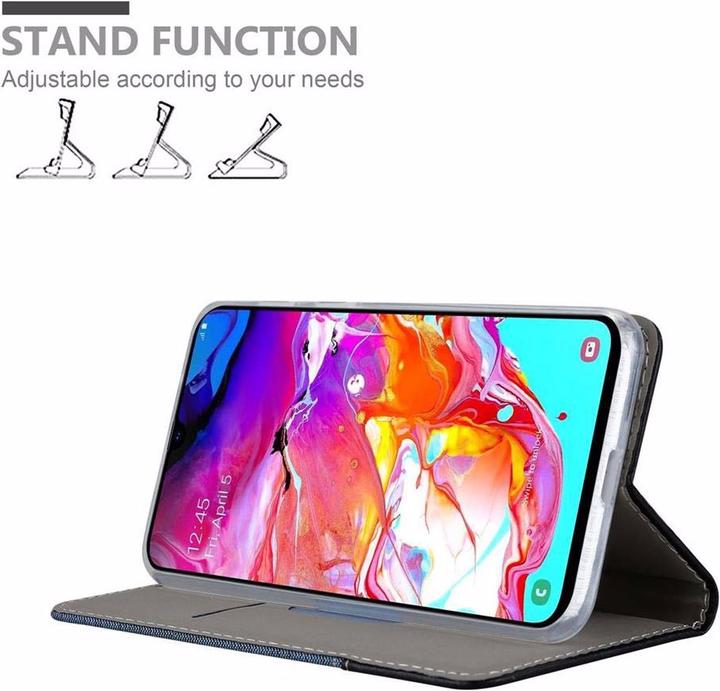 Produktbild Cadorabo Book Jeans Optik Cover (Samsung Galaxy A70)
