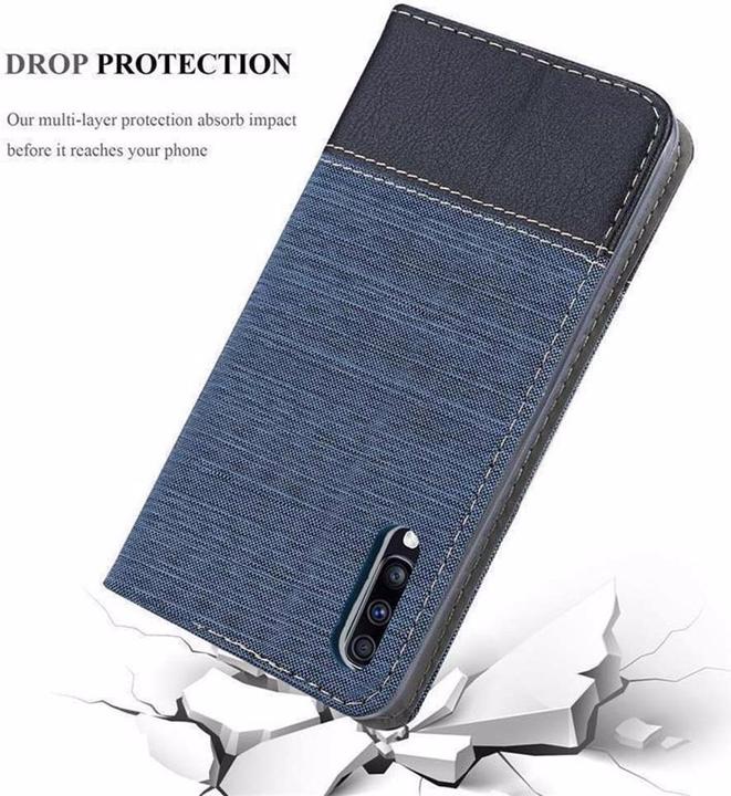 Produktbild Cadorabo Book Jeans Optik Cover (Samsung Galaxy A70)