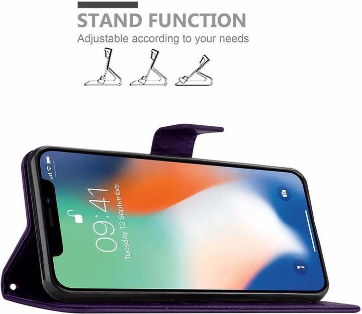 Actual product image Cadorabo Flower Book Cover (Apple iPhone XS)