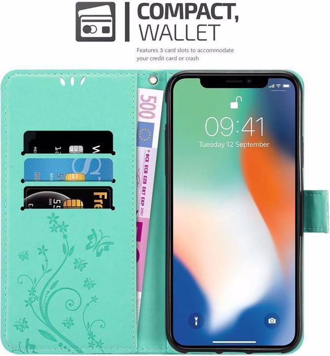 Actual product image Cadorabo Flower Book Cover (Apple iPhone XS Max)