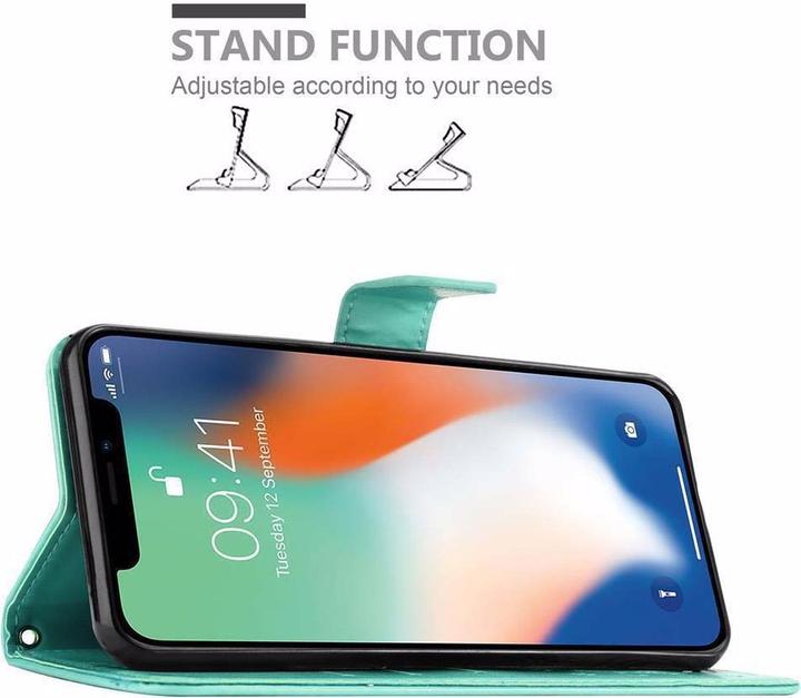 Actual product image Cadorabo Flower Book Cover (Apple iPhone XS Max)