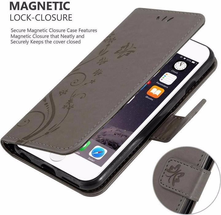 Actual product image Cadorabo Flower Book Cover (Apple iPhone 6 Plus, Apple iPhone 6s Plus)