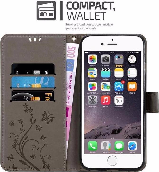 Actual product image Cadorabo Flower Book Cover (Apple iPhone 6)