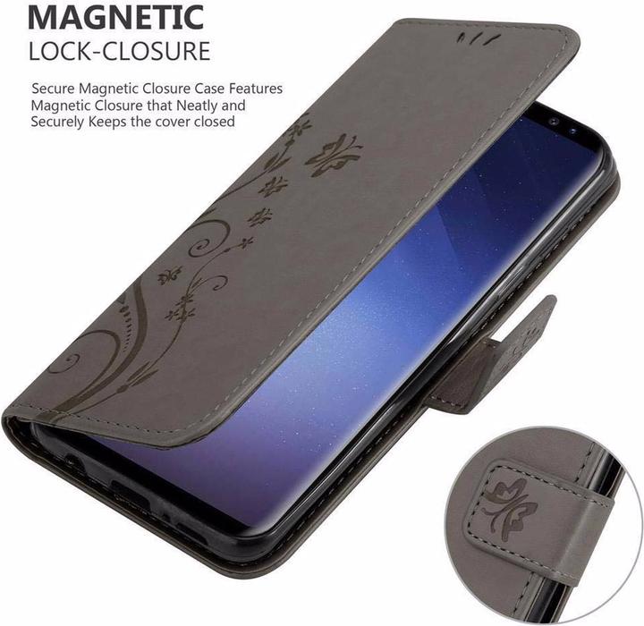 Actual product image Cadorabo Flower Book Cover (Samsung Galaxy S9)