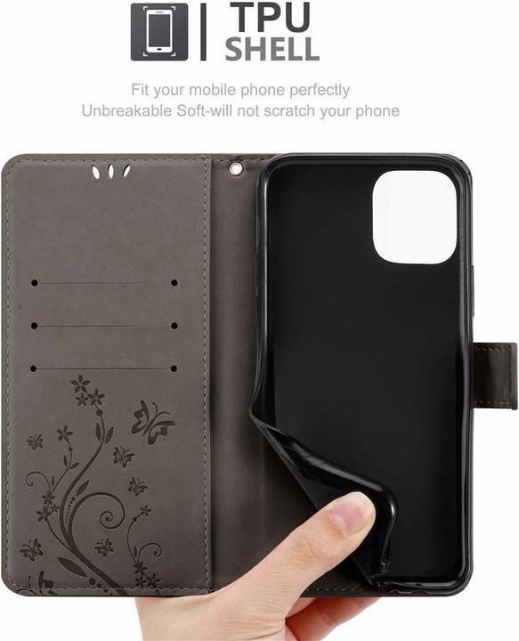 Actual product image Cadorabo Flower Book Cover (Apple iPhone 11 Pro)
