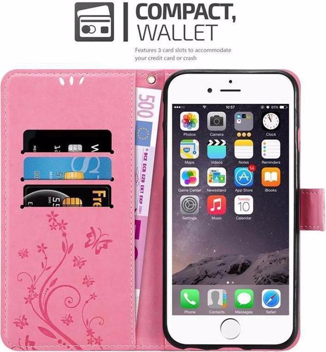 Actual product image Cadorabo Flower Book Cover (Apple iPhone 6, Apple iPhone 6s)