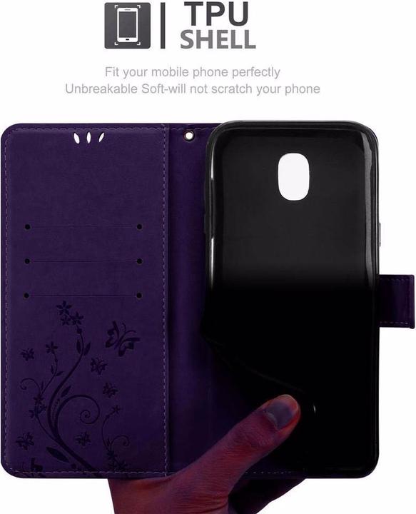 Image du produit Cadorabo Couverture du livre de fleurs (Samsung Galaxy J5 (2017))