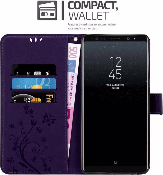 Actual product image Cadorabo Flower Book Cover (Samsung Galaxy Note 8)