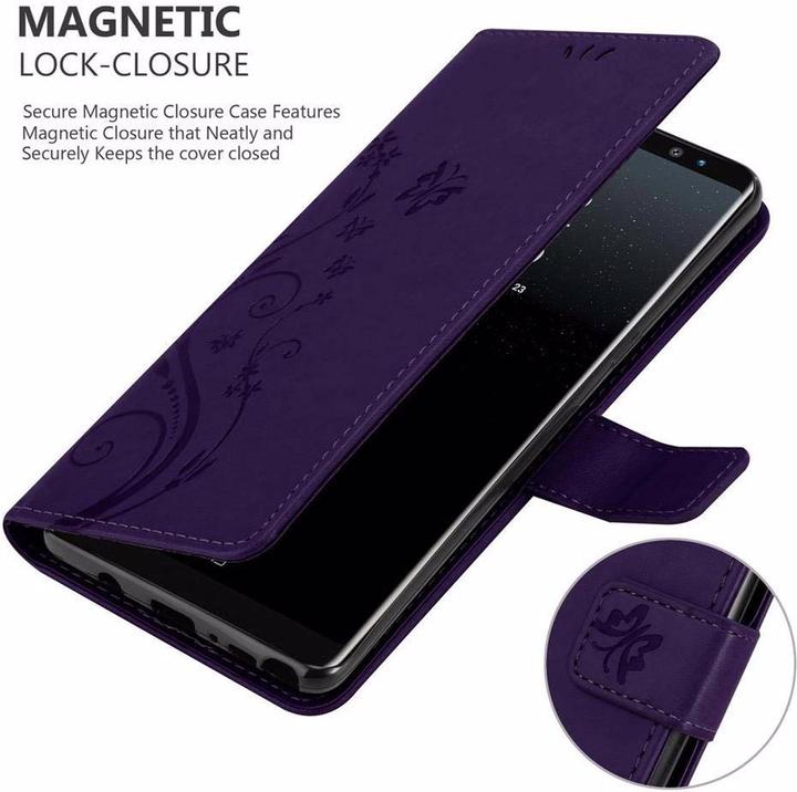 Actual product image Cadorabo Flower Book Cover (Samsung Galaxy Note 8)