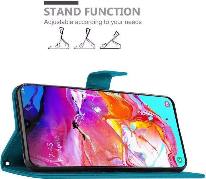 Actual product image Cadorabo Flower Book Cover (Samsung Galaxy A70)