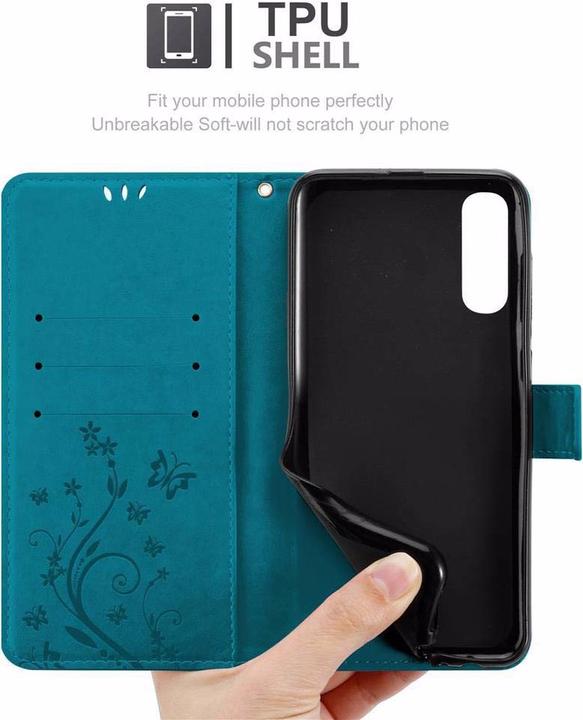 Actual product image Cadorabo Flower Book Cover (Samsung Galaxy A70)