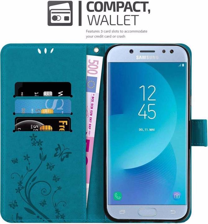 Actual product image Cadorabo Flower Book Cover (Samsung Galaxy J5 (2017))