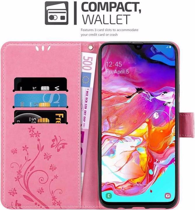 Actual product image Cadorabo Flower Book Cover (Samsung Galaxy A70)