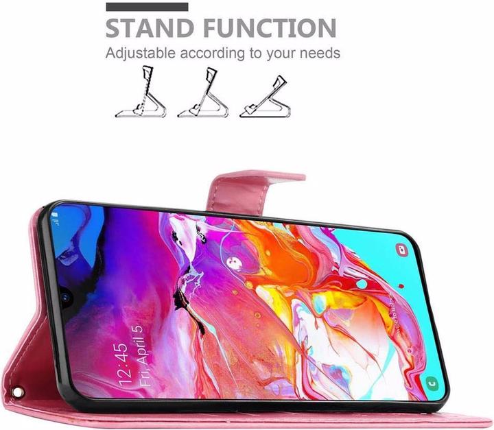 Actual product image Cadorabo Flower Book Cover (Samsung Galaxy A70)