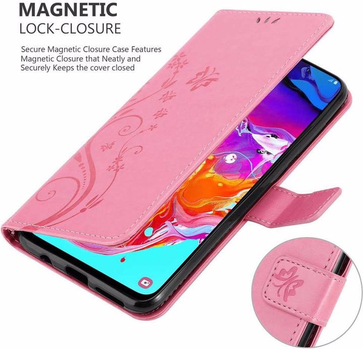 Actual product image Cadorabo Flower Book Cover (Samsung Galaxy A70)