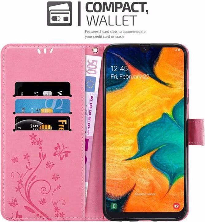 Produktbild Cadorabo Flower Book Cover (Samsung Galaxy A20, TCL A30, Samsung Galaxy M10s)