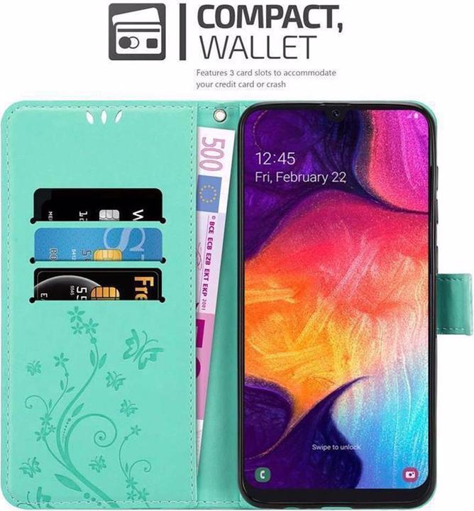 Actual product image Cadorabo Flower Book Cover (Samsung Galaxy A30s, Samsung Galaxy A50)