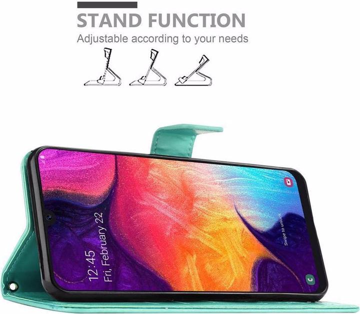 Actual product image Cadorabo Flower Book Cover (Samsung Galaxy A30s, Samsung Galaxy A50)