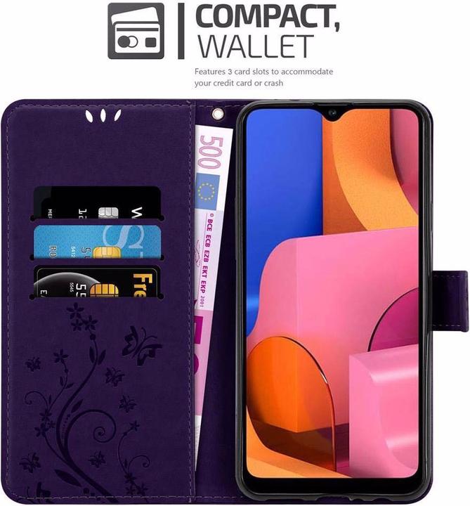 Actual product image Cadorabo Flower Book Cover (Samsung Galaxy A20s)