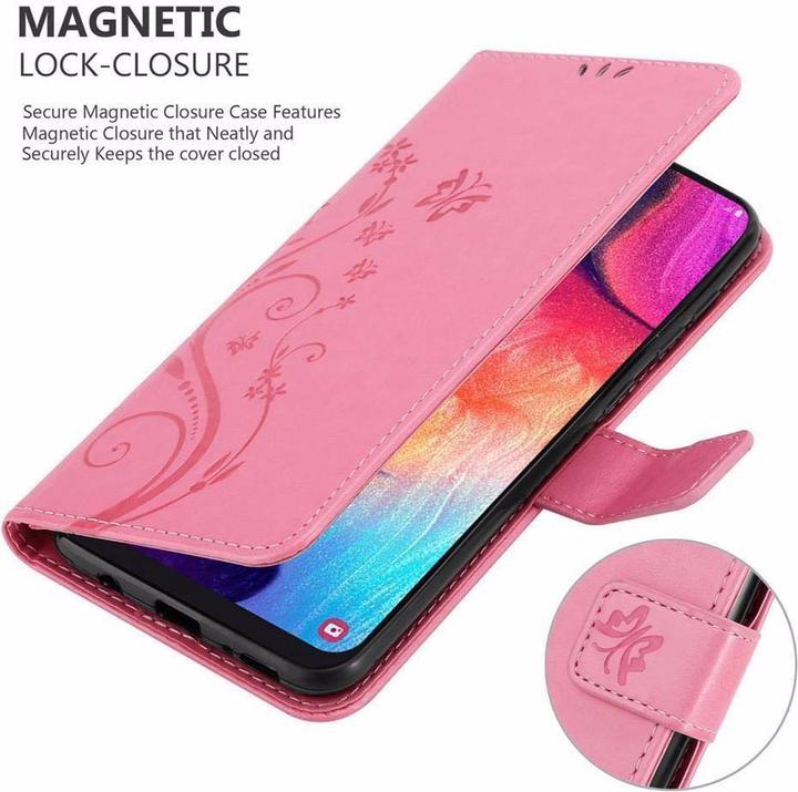 Actual product image Cadorabo Flower Book Cover (Samsung Galaxy A30s, Samsung Galaxy A50s)