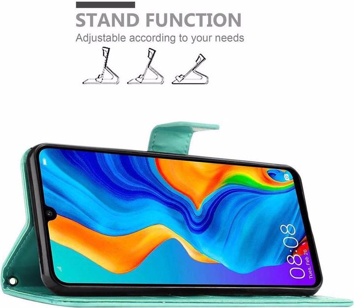 Actual product image Cadorabo Flower Book Cover (Huawei P30 Lite)