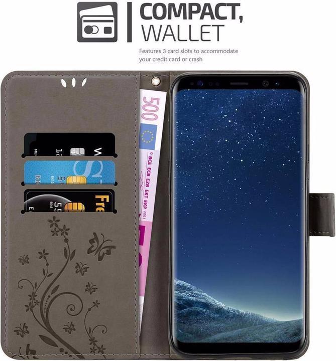 Produktbild Cadorabo Flower Book Cover (Samsung Galaxy S8+)