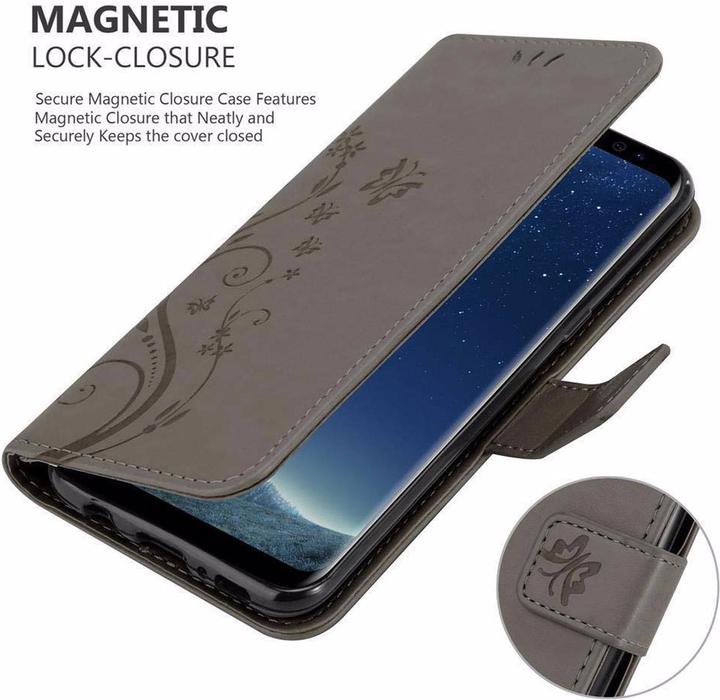 Produktbild Cadorabo Flower Book Cover (Samsung Galaxy S8+)