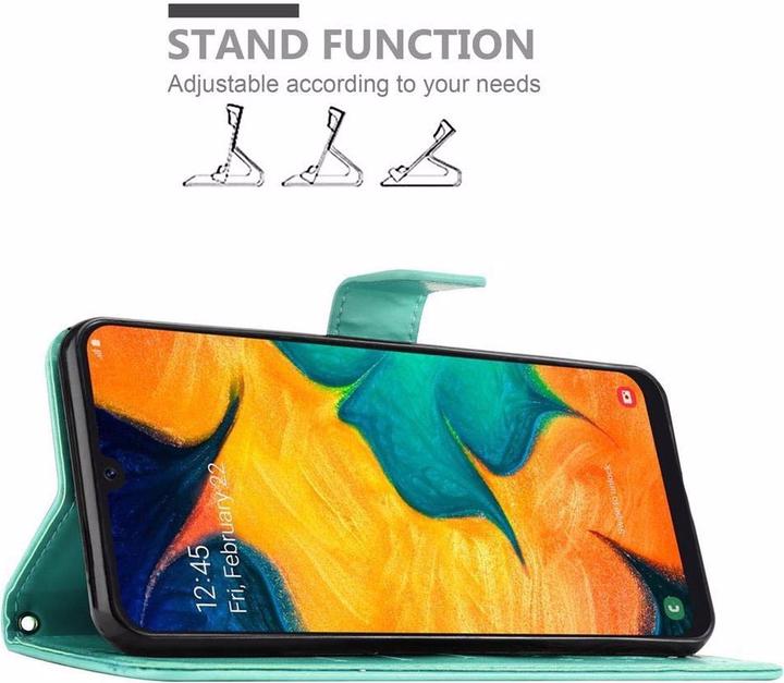 Image du produit Cadorabo Couverture du livre de fleurs (Samsung Galaxy A20, TCL A30, Samsung Galaxy M10s)