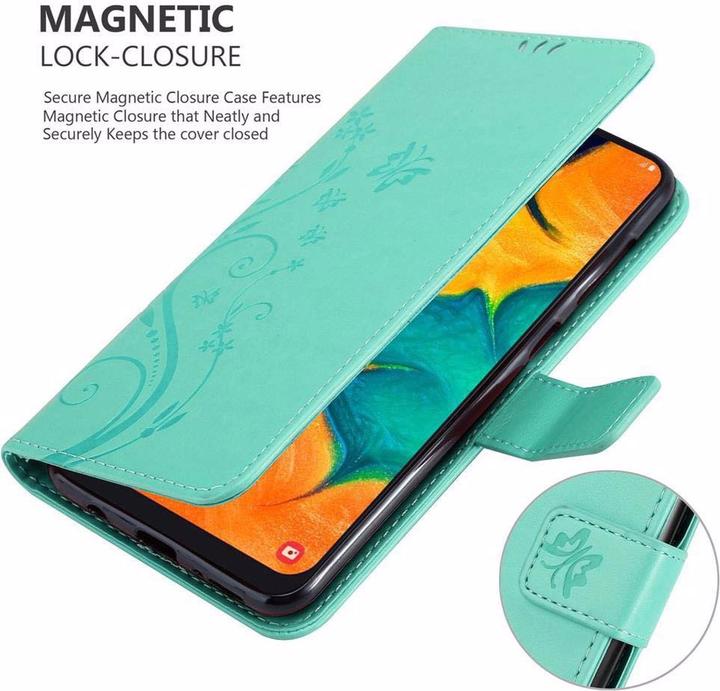 Image du produit Cadorabo Couverture du livre de fleurs (Samsung Galaxy A20, TCL A30, Samsung Galaxy M10s)