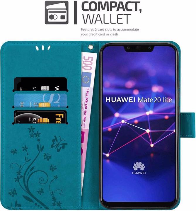 Actual product image Cadorabo Flower Book Cover (Mate 20 Lite)