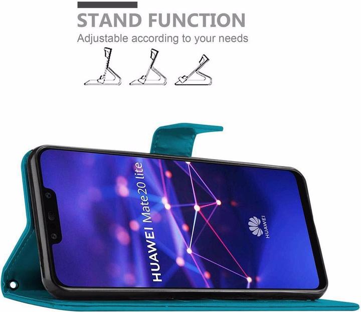 Actual product image Cadorabo Flower Book Cover (Mate 20 Lite)