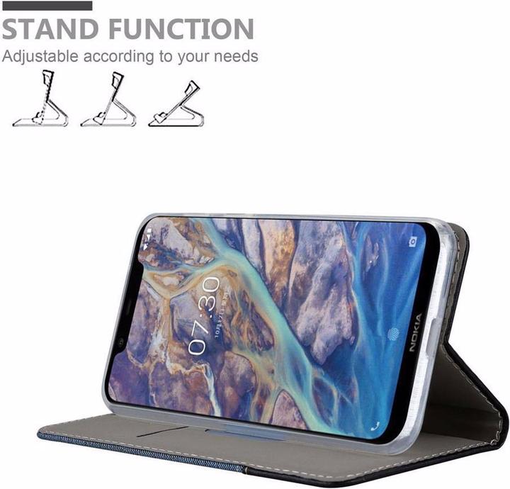 Actual product image Cadorabo Book Jeans Optics Cover (Nokia 7.1 Plus)