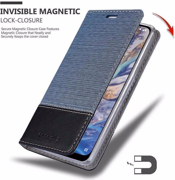 Actual product image Cadorabo Book Jeans Optics Cover (Nokia 7.1 Plus)