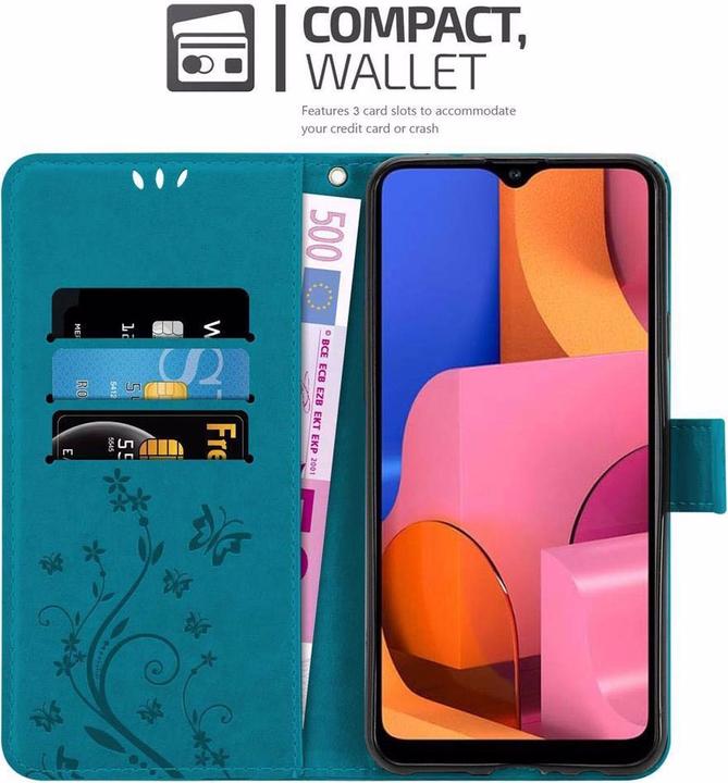 Actual product image Cadorabo Flower Book Cover (Samsung Galaxy A20s)
