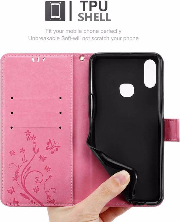 Actual product image Cadorabo Flower Book Cover (Samsung Galaxy A10s)