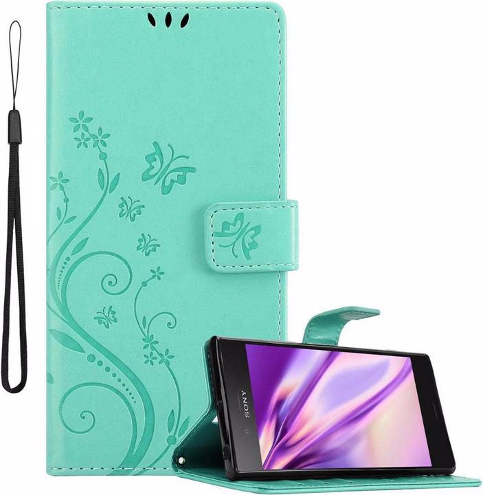 Actual product image Cadorabo Flower Book Cover (Sony Xperia XZ1)