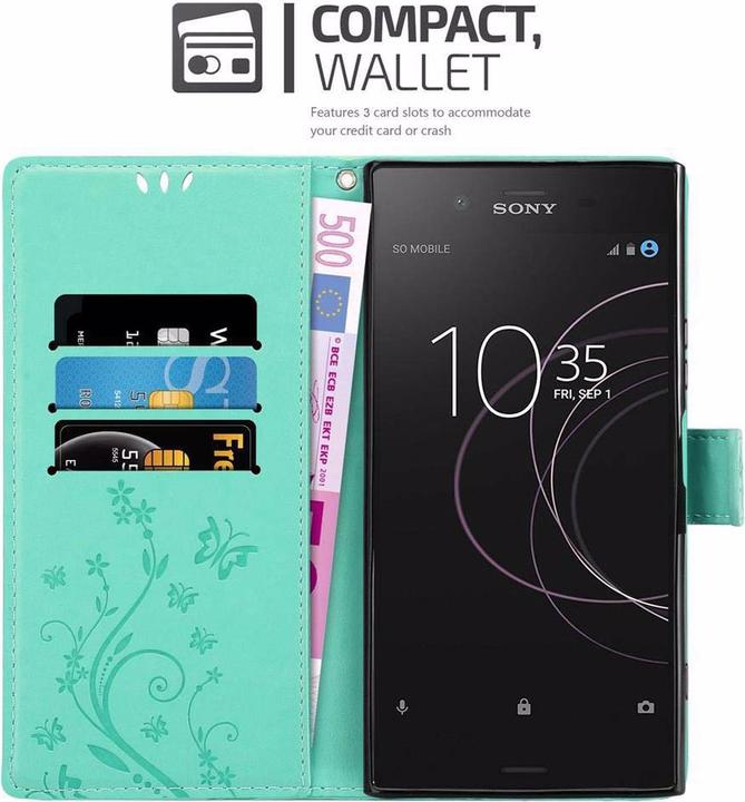 Actual product image Cadorabo Flower Book Cover (Sony Xperia XZ1)