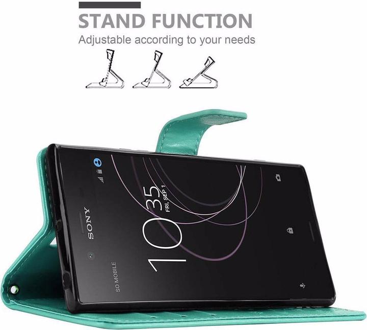 Actual product image Cadorabo Flower Book Cover (Sony Xperia XZ1)