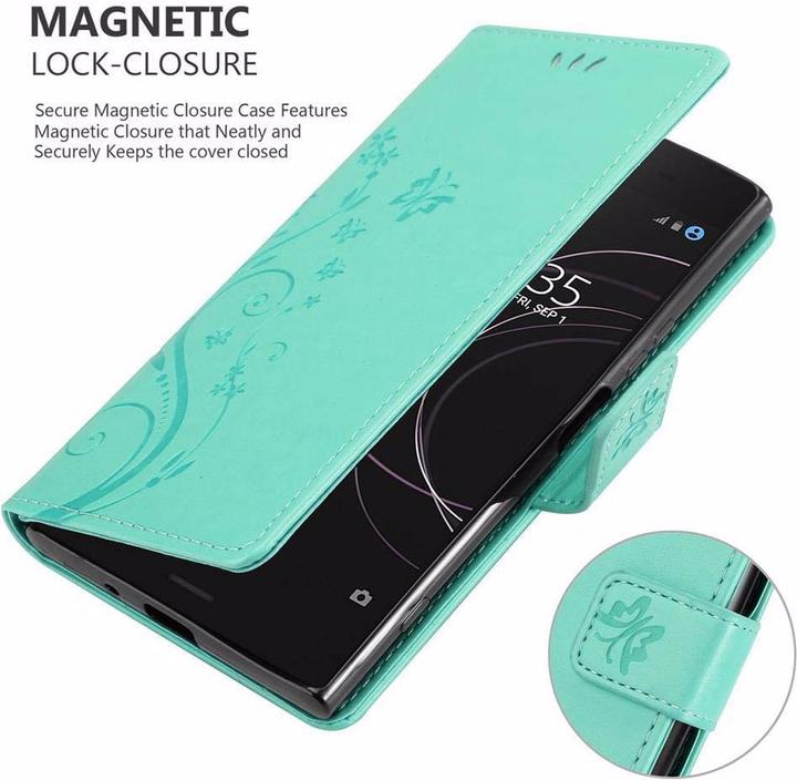 Actual product image Cadorabo Flower Book Cover (Sony Xperia XZ1)